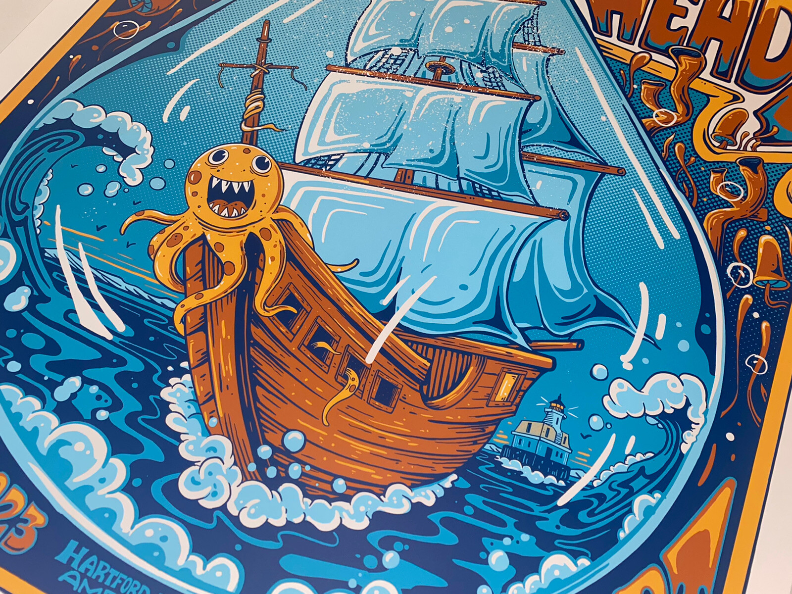 Dirty Heads Poster Bridgeport CT 2023 #’d X/135 Silkscreen Official Show Edtn