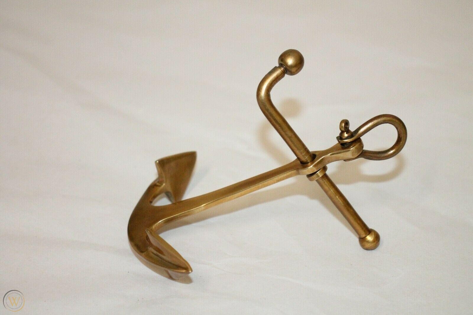 ANTIQUE VINTAGE STYLE SOLID BRASS ANCHOR PAPER WEIGHT BEACH NAUTICAL DECOR BOAT
