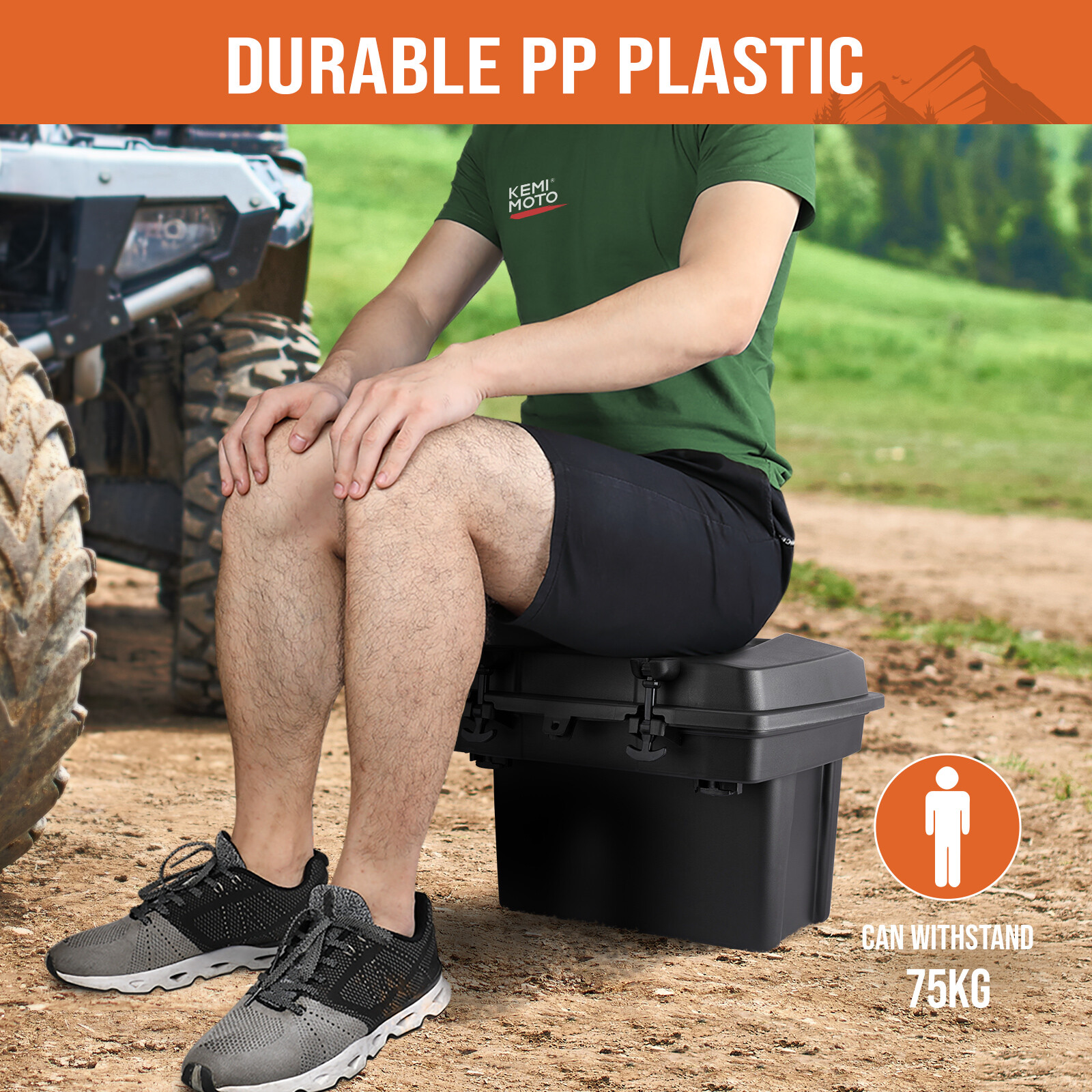 Cargo Storage Bed Box For Can Am Defender HD5/ HD8/ HD10 MAX Commander 2016-2023