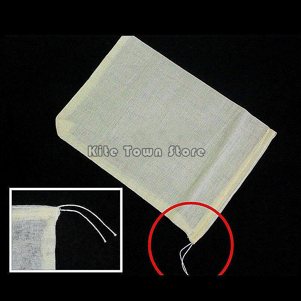 100/300 Cotton Muslin Drawstring Bags Coffee Tea Bath Soap Herb 3x4 4x6 6x8 8x12