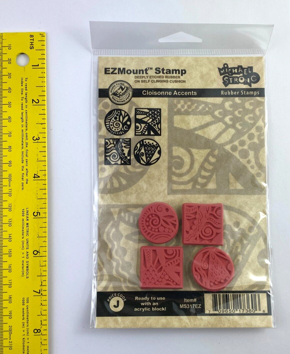 Michael Strong - Cloisonne Accents - Rubber Stamp