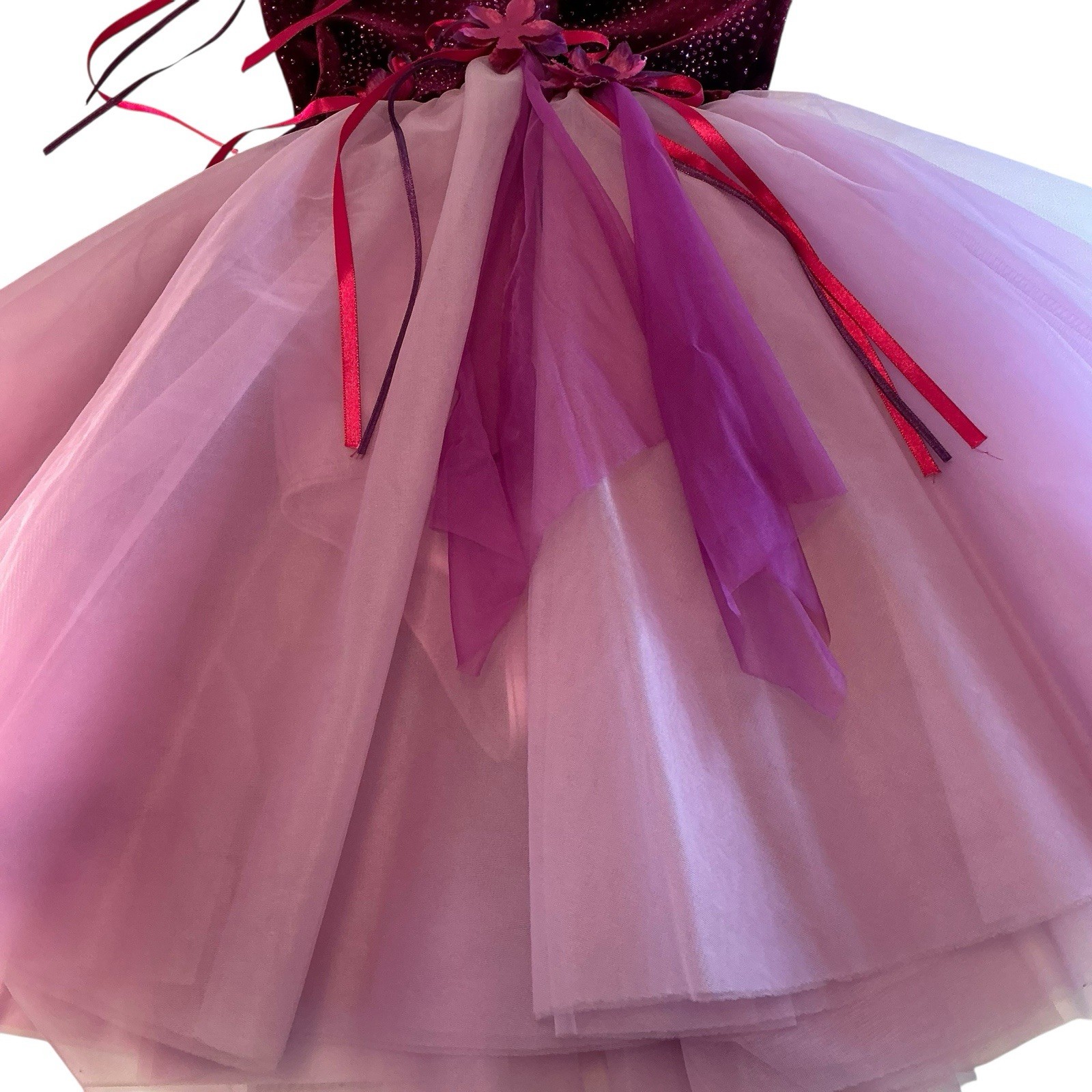 Costume Gallery Dress Purple Lavender Puffy Dress w/Bodysuit Child 6-7 Yr Medium