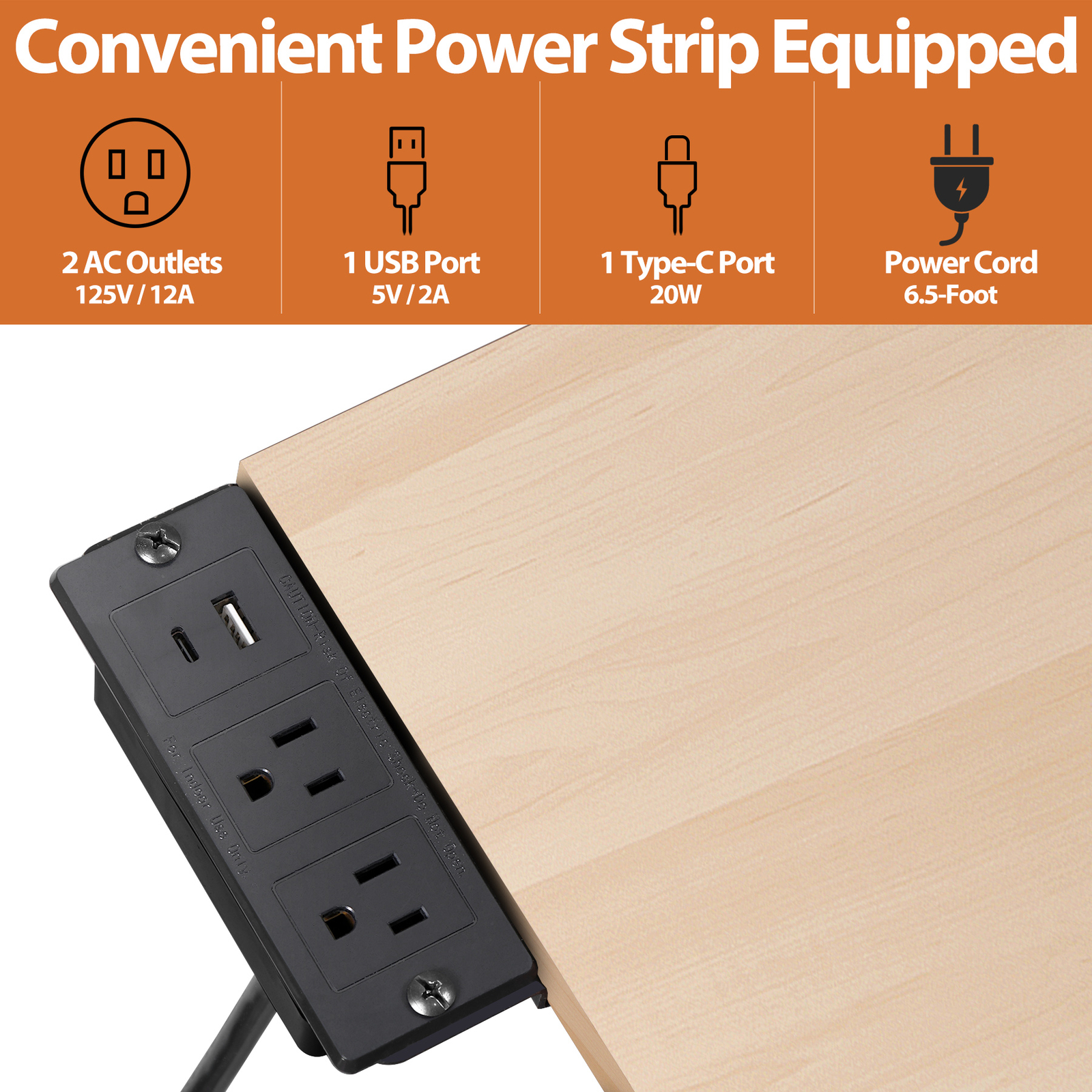 Drafting Table Drawing Desk Adjustable Tabletop with Charging Station & Stool
