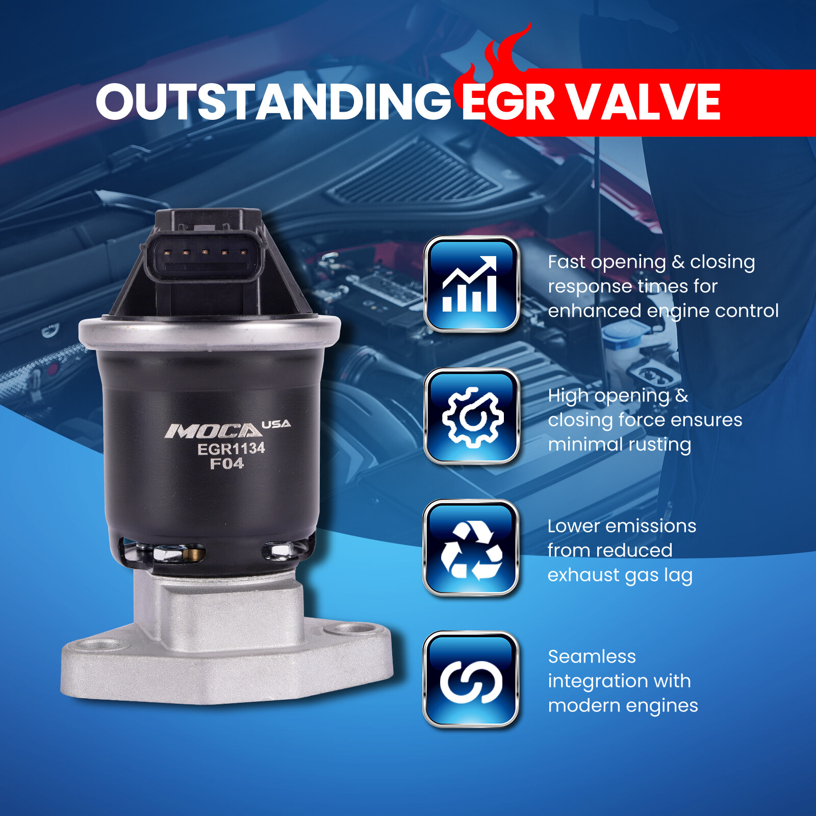 EGR Valve for Acura TL RL MDX Honda Accord Pilot Odyssey Ridgeline 3.5L 3.7L