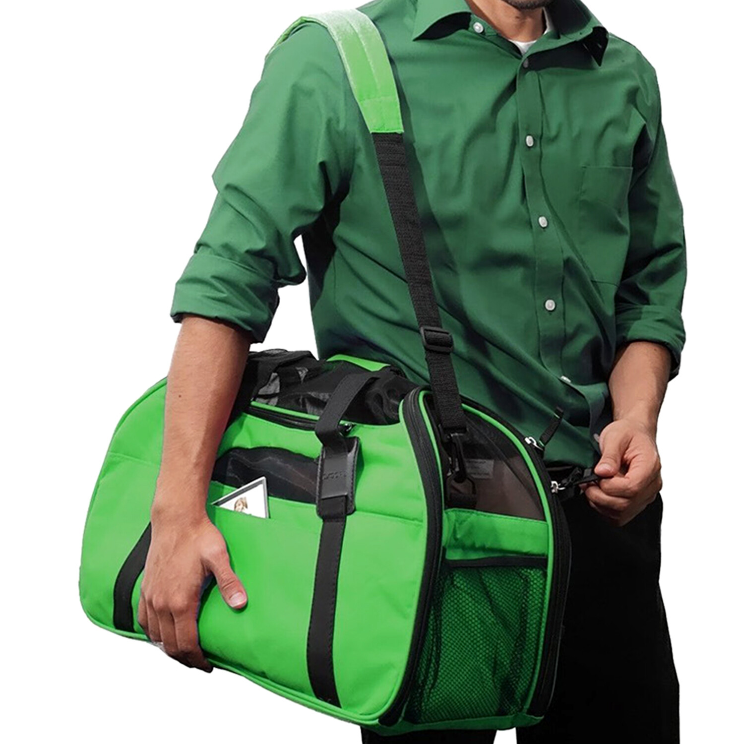 Pet Dog /Small Cat Carrier Soft Sided Comfort Bag Travel Case Airline Approved