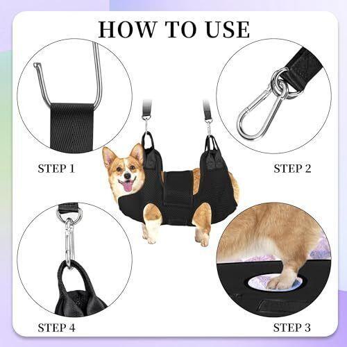 Dog Grooming Hammock for Small Dogs Pet Hammock for Nail Trimming Dog Sling