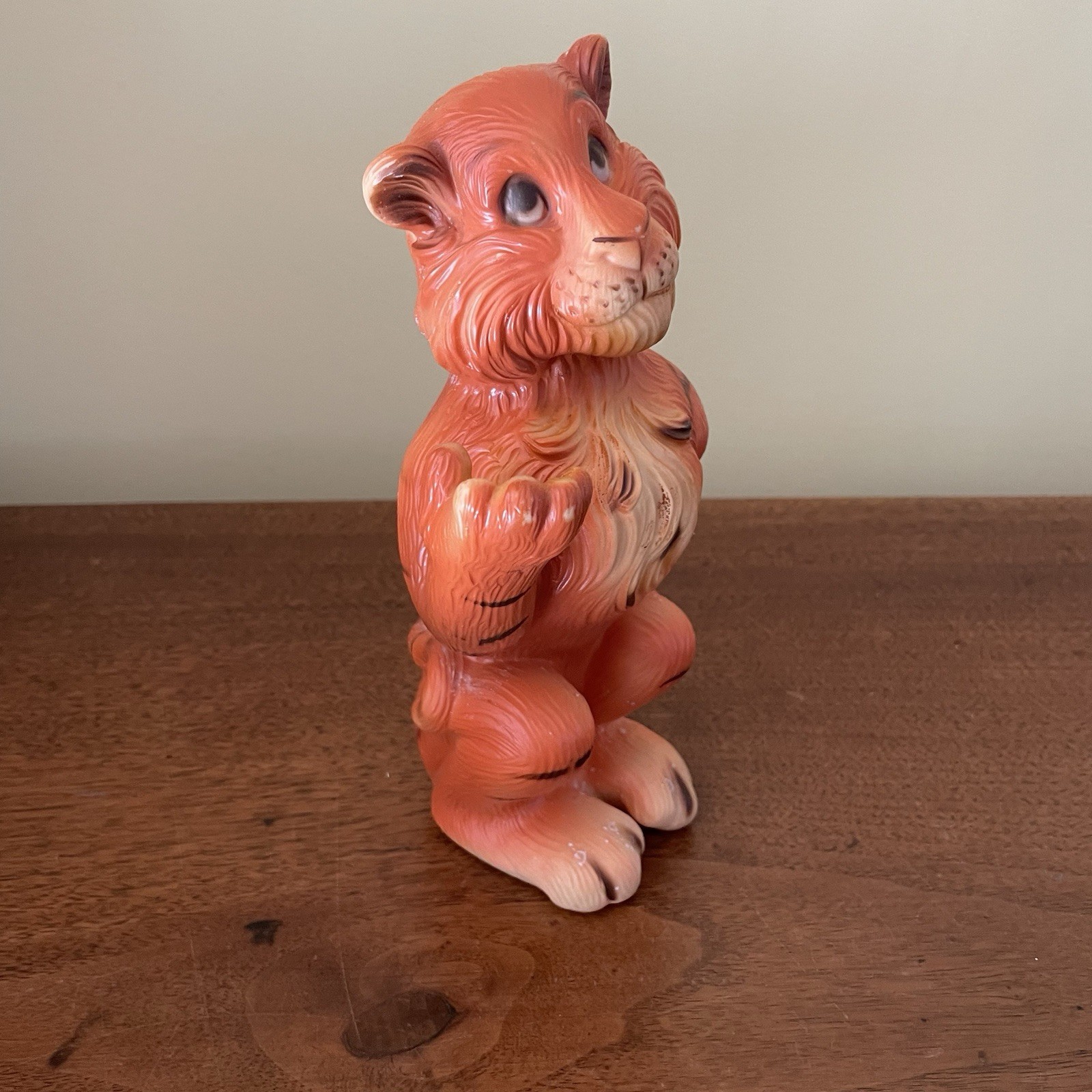 Vintage ESSO Tiger 8.5" Plastic Coin Bank Humble Oil Exxon Gasoline Collectible