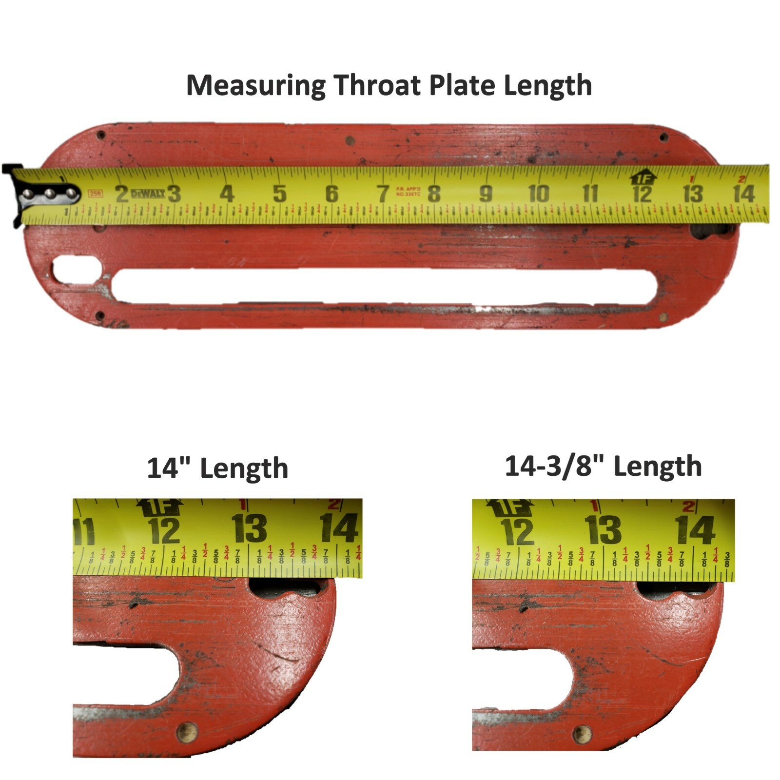 Craftsman (2pk) Zero Clearance Insert/Throat Plate Reg& Dado 113. 315. Table Saw