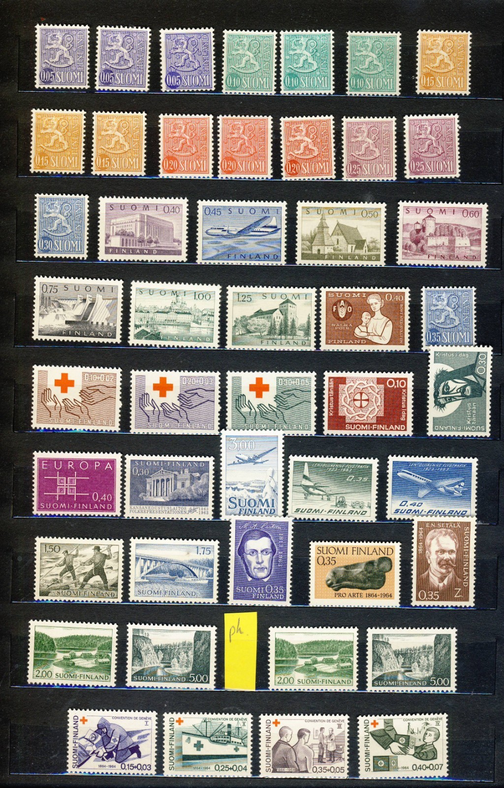 Finland 1963-1967 MNH Lot