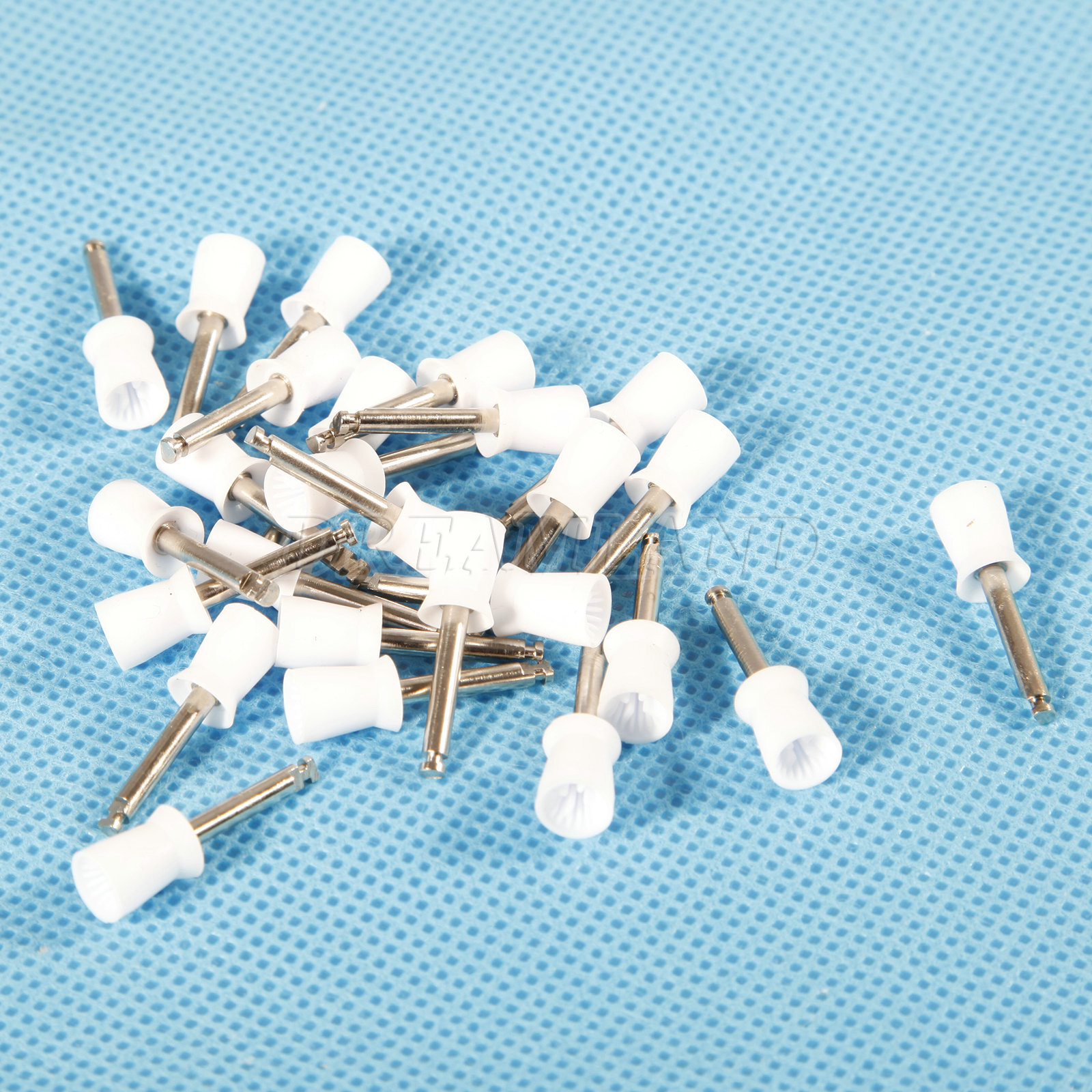 100 Uds. Copas de pulido Dental, cepillo goma tipo pestillo de copa profiláctica