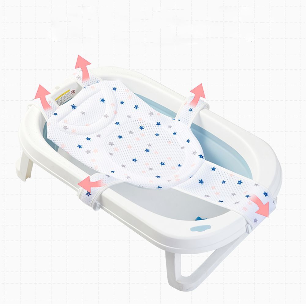 Baby Foldable Baby Shower Bath Tub Pad Non-Slip Bathtub soft Seat Support Mat