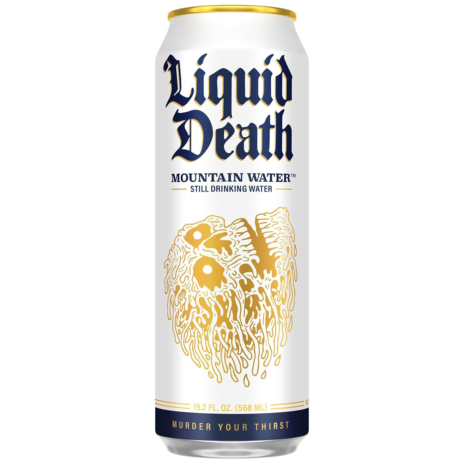 Liquid Death Still Mountain Water, Real Mountain Source, Ice-Cold Cans, Infinite