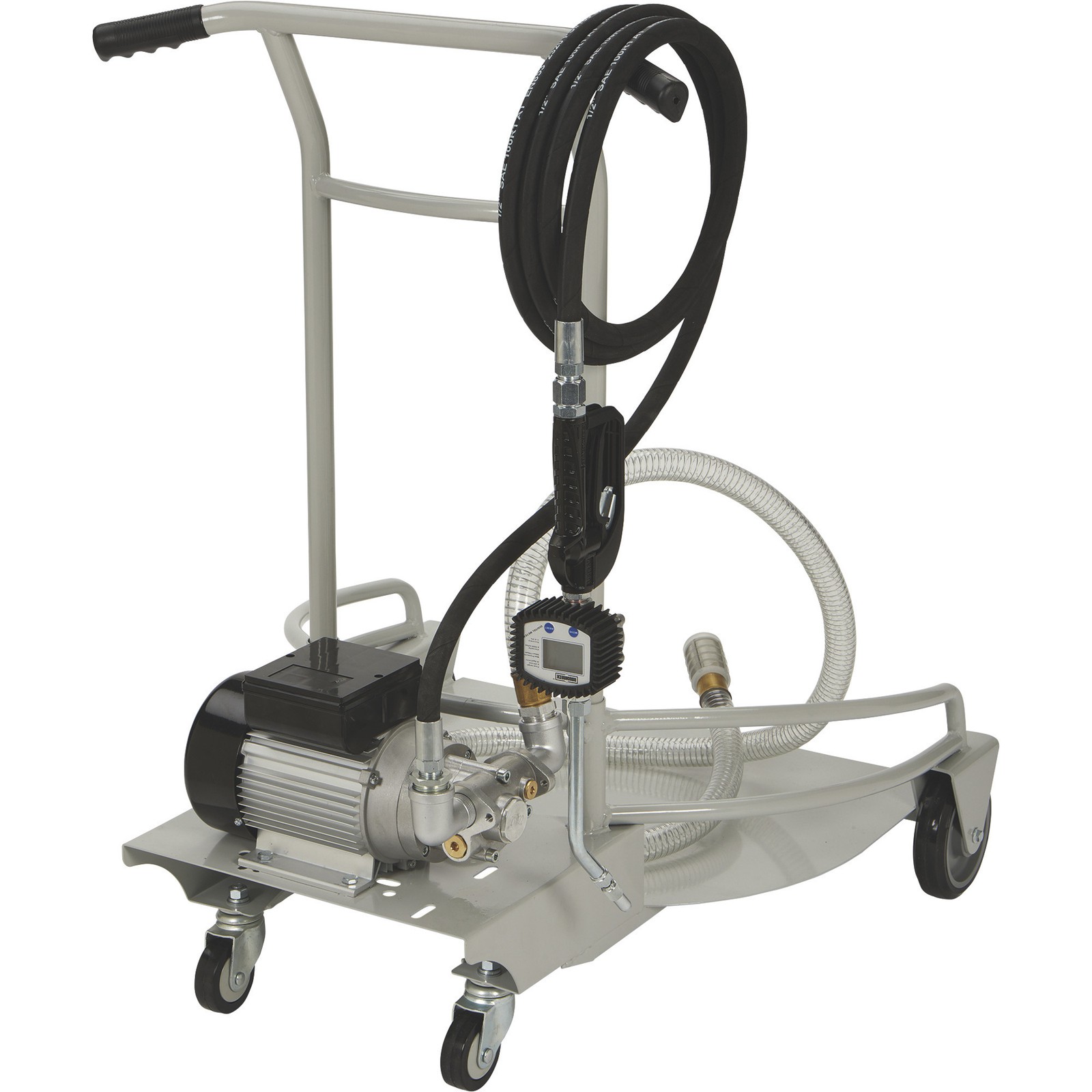 Roughneck Oil Dispensing System, 4.8 GPM, Pump, Manual Nozzle, Valve, Hose