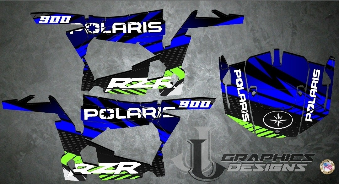 Polaris RZR 900 2015 To 2016 Graphic Kit