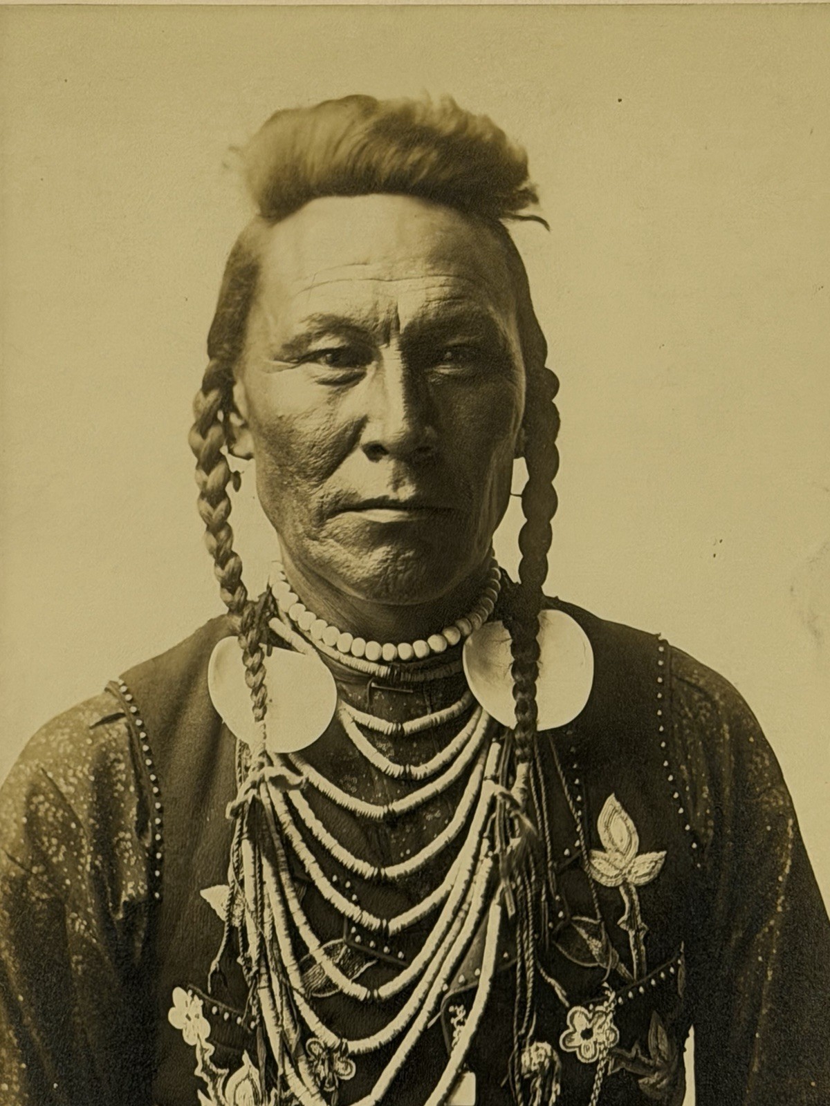 Antique Native American Indian of Crow Nation; Montana; Late 19th Century