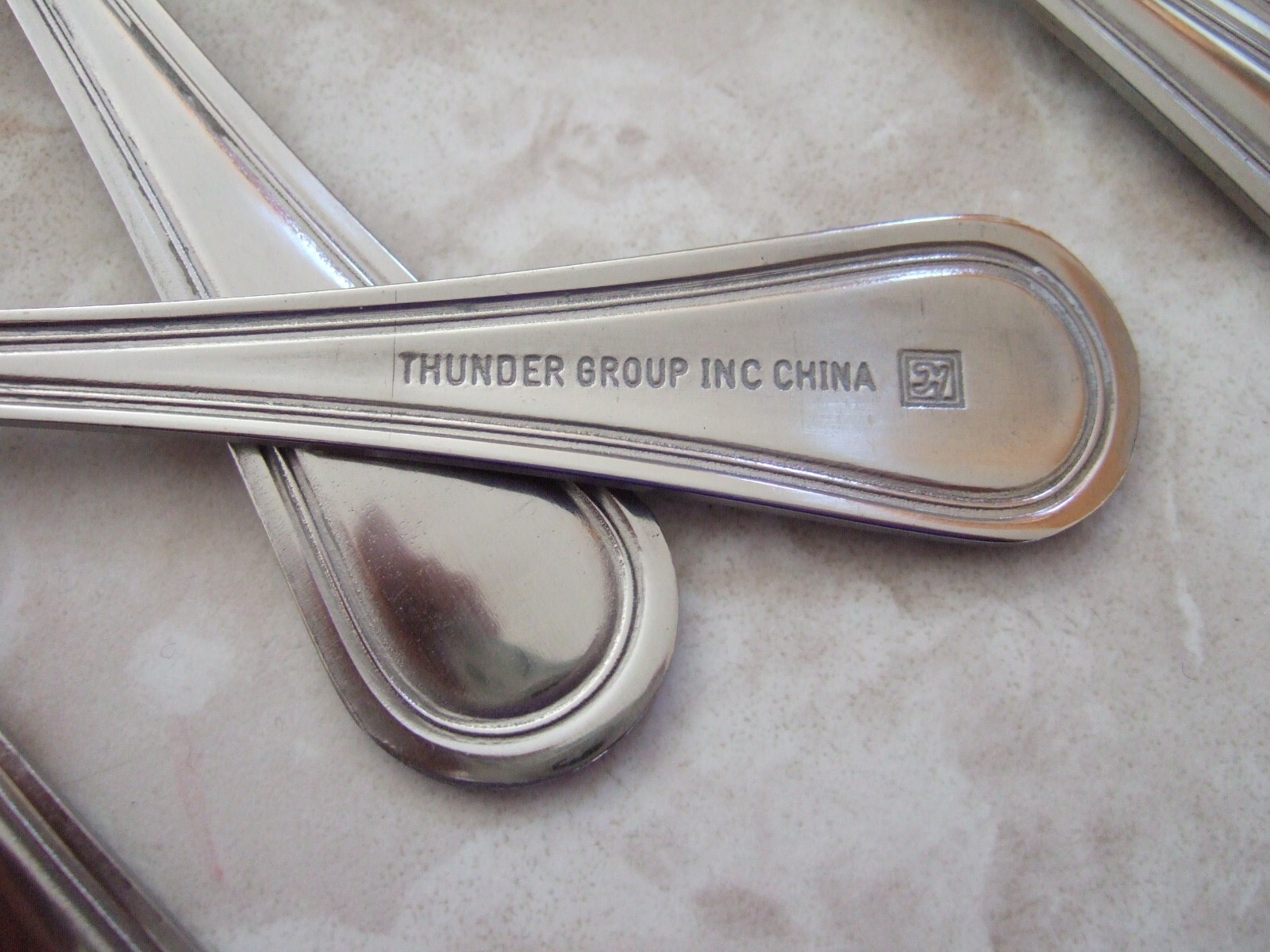 SET OF 6 DINNER FORKS THUNDER GROUP SLGD007 Legend Stainless Flatware 7.5" L