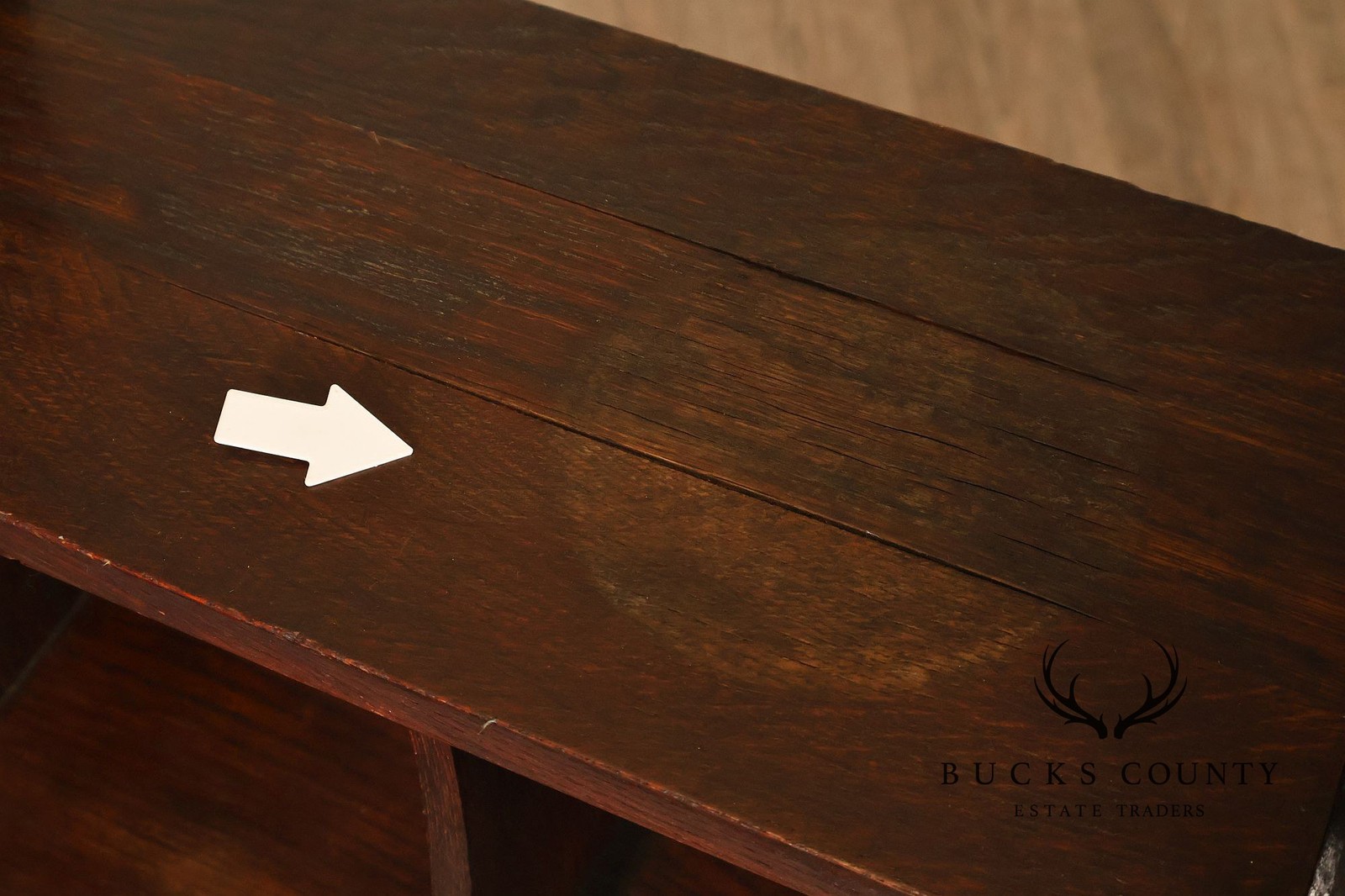 Antique Grand Rapids Arts And Crafts Mission Oak Magazine Stand