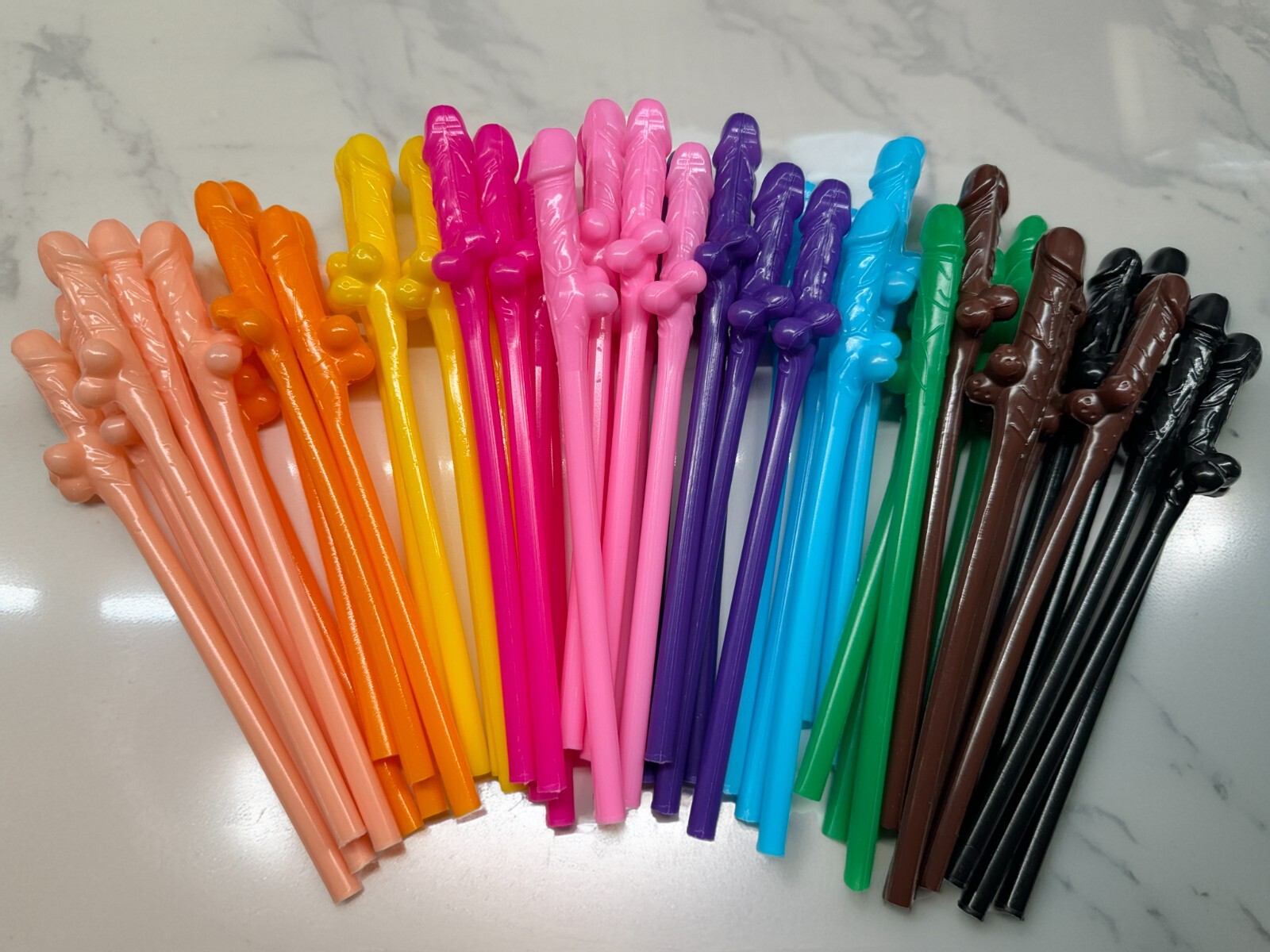 50 Penis Straws Bachelorette Party Supplies Decorations Favor Cup Drinking Fun