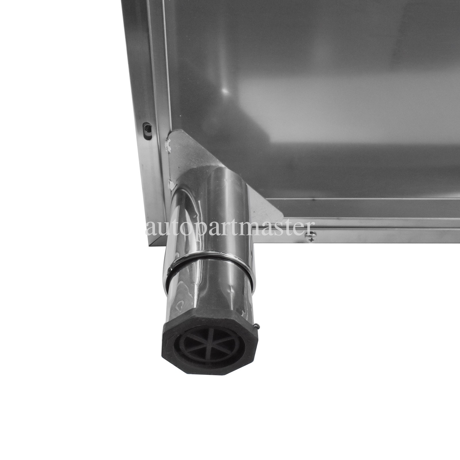 Stainless Steel Kitchen Workbench Kitchen Prep Table Cabinet with Sliding Doors