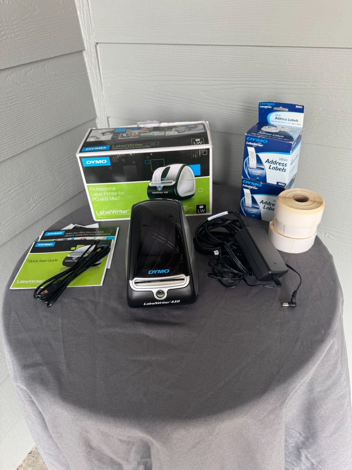 DYMO LabelWriter 450 Thermal Label Printer 1750110- w/ Power Supply & USB Cable