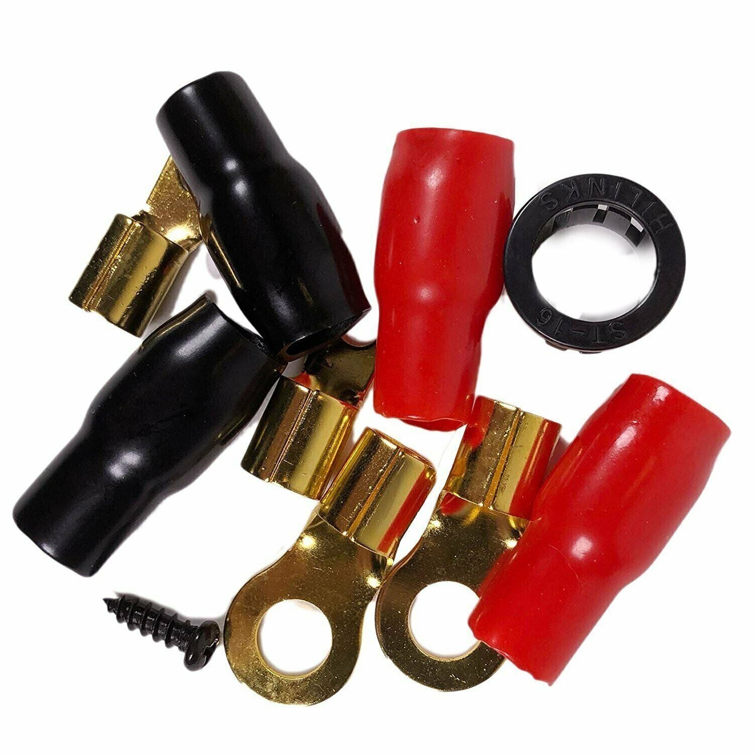 WAR ZONE Up To 5000 WATTS 4 Gauge Car Amplifier OFC Copper Wiring Kit Amp 4Ga