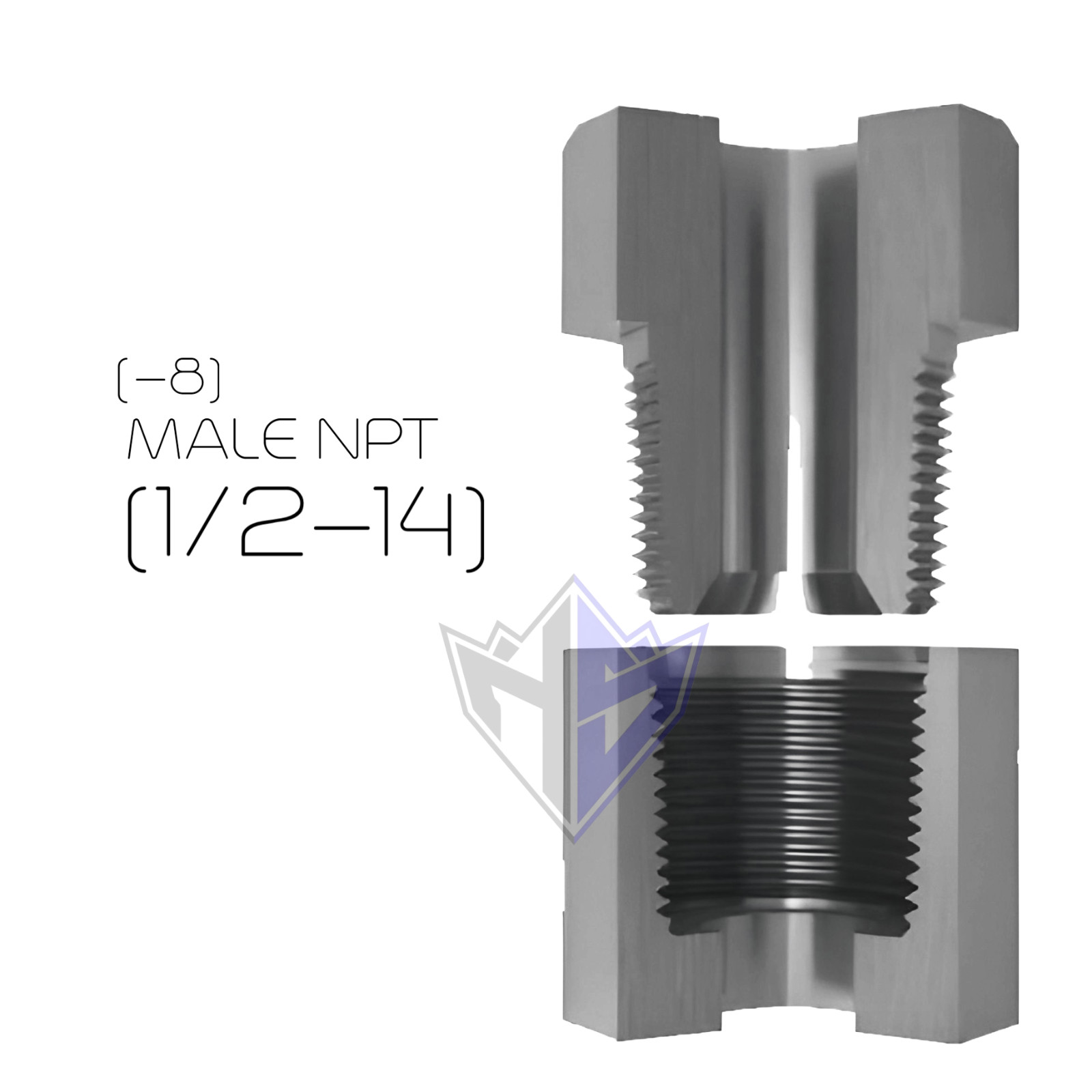 1/2" Hydraulic Hose Assembly with 1/2 Male Pipe NPT Ends, (4,000psi)