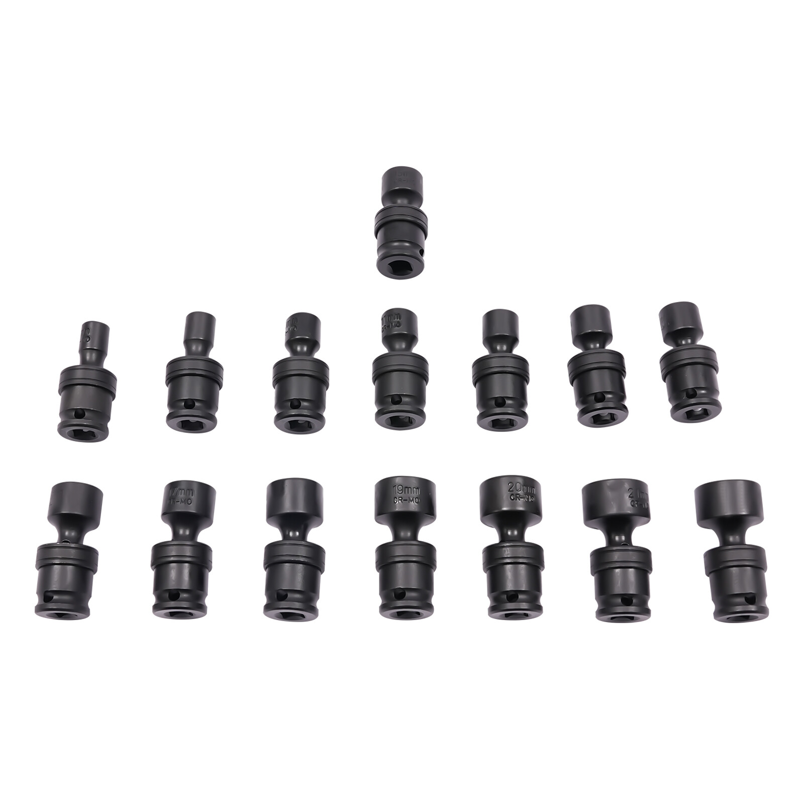 NEW 15-Piece 3/8" Drive Shallow Impact Universal Joint Socket Set, Swivel Socket