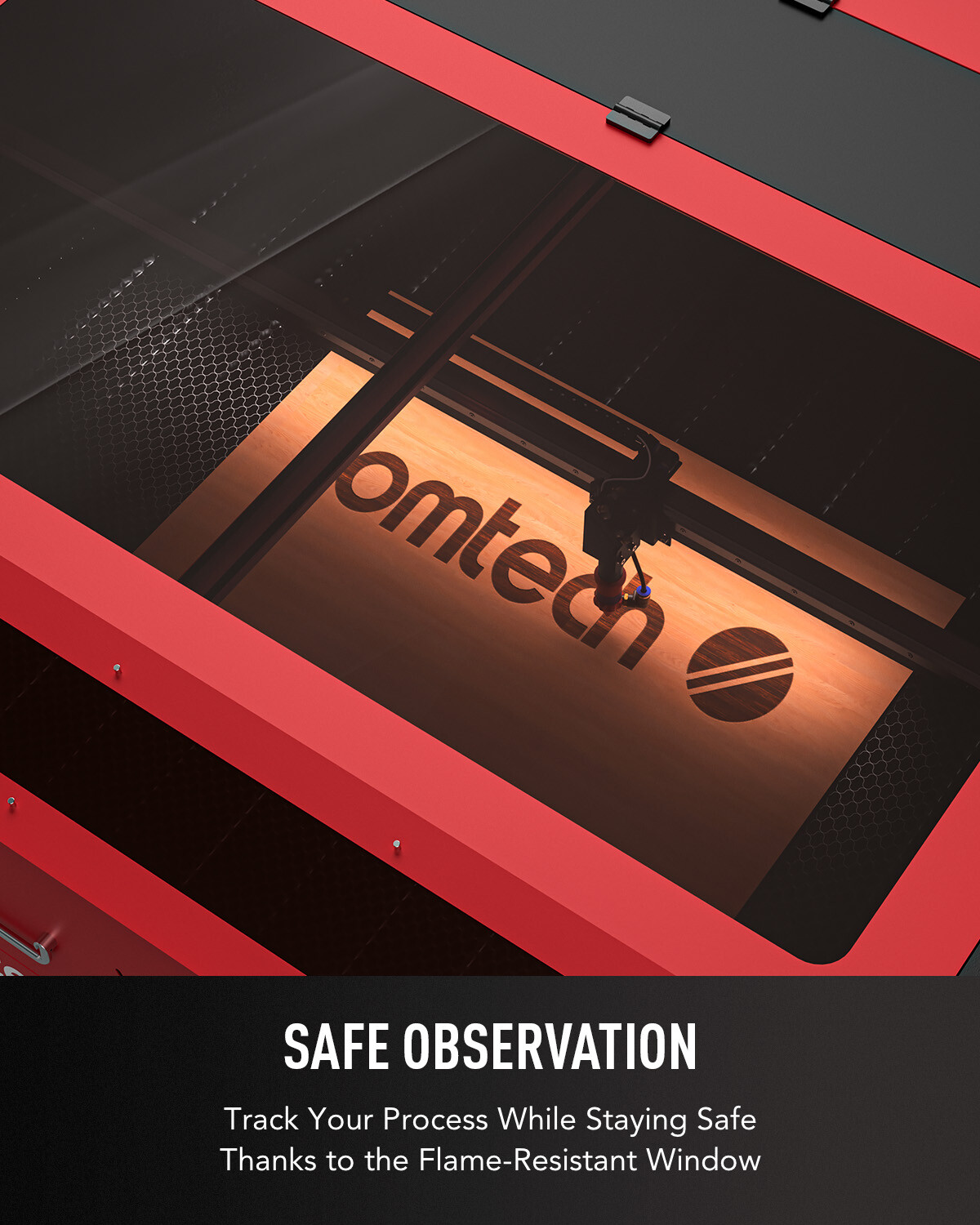 OMTech 130W 35x51in CO2 Laser Engraving Cutting Machine with 5200 Water Chiller