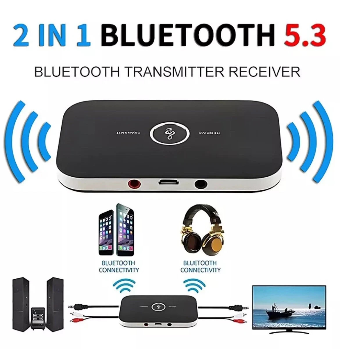 Lot 2 in 1 Bluetooth Adapter for Bose Wave Music System II III IV AWRCC1, AWRCC2