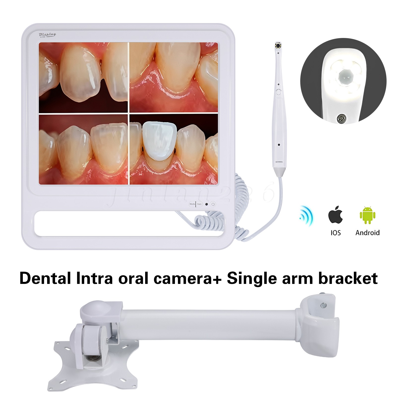 WIFI Dental Intra Oral Camera 17Inch High-Definition Digital LCD Monitor