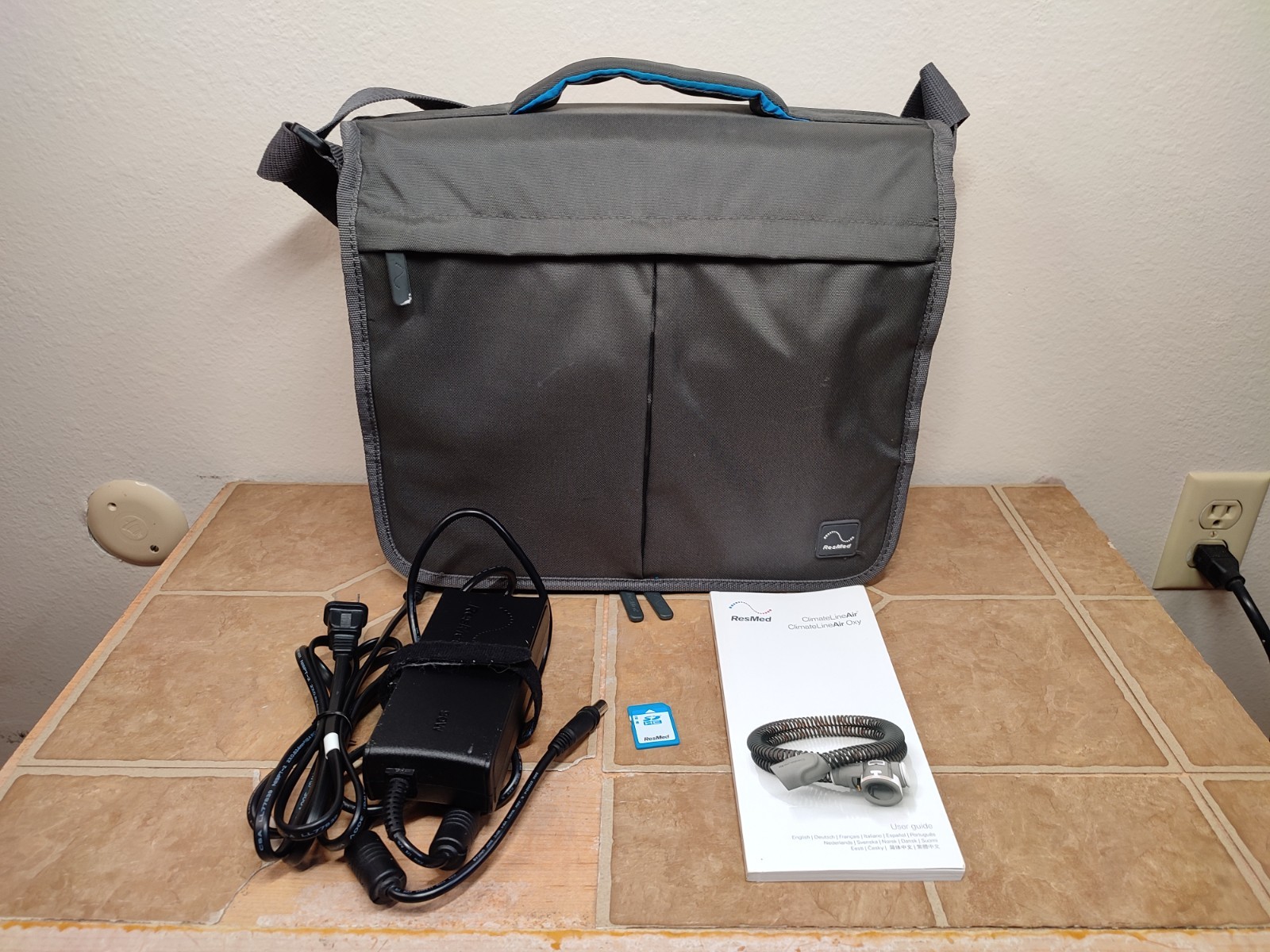 ResMed Accessory Bundle for AirCurve 10 SD Card Power Travel Bag Manual