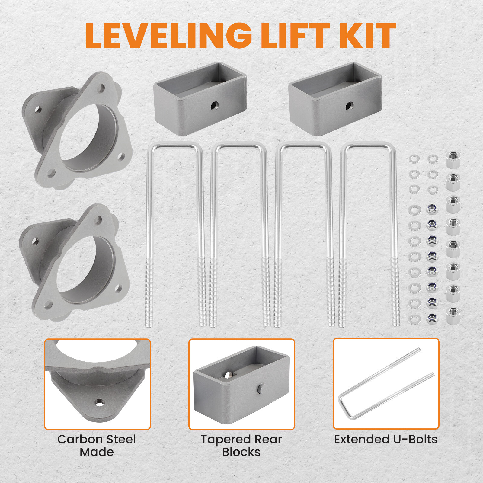 3" Front & Rear Lift Kit Spacers for Chevy Silverado GMC Sierra 1500 2007-2020