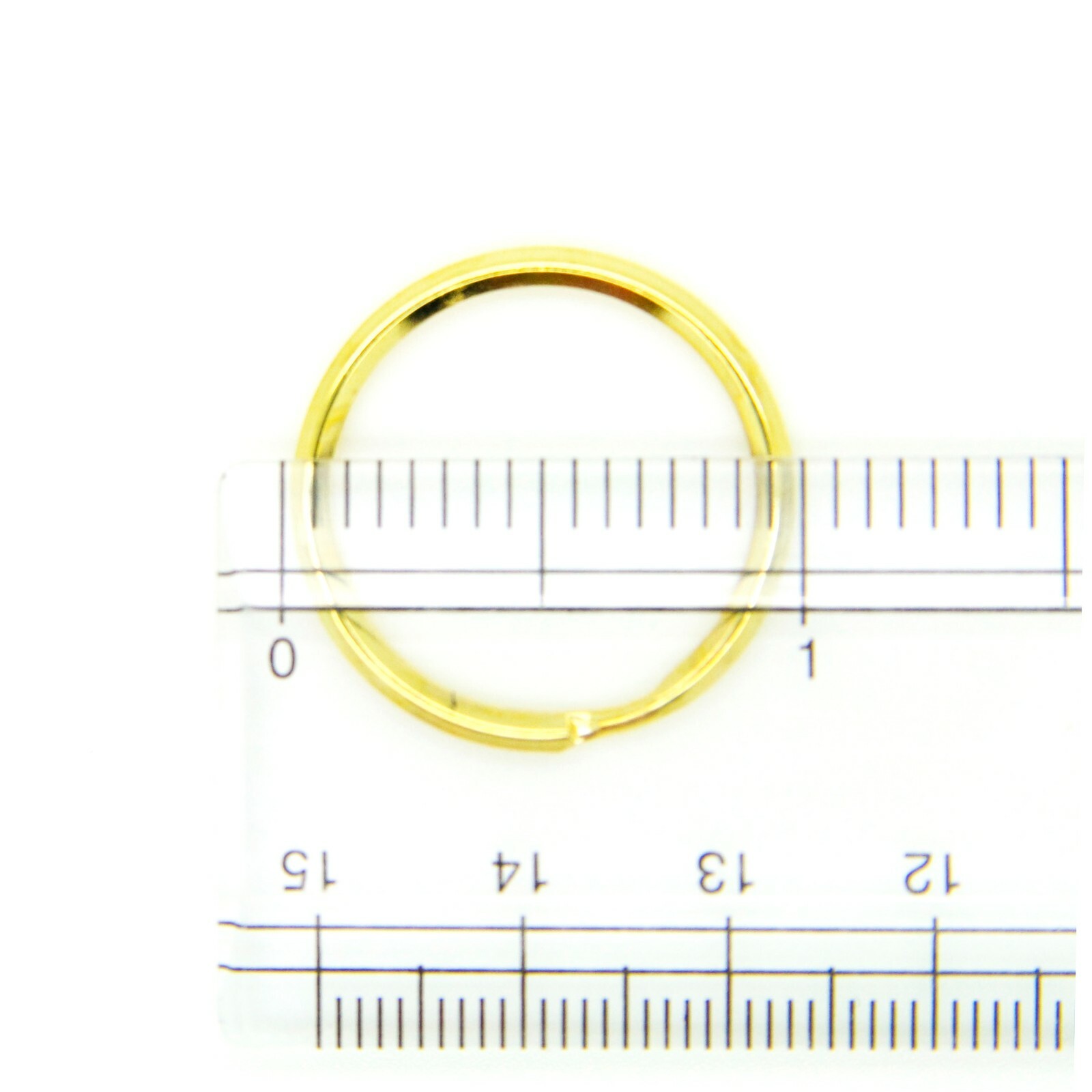 WHOLESALE LOT 100 KEY RINGS 24mm 1" Split Ring GOLD finish