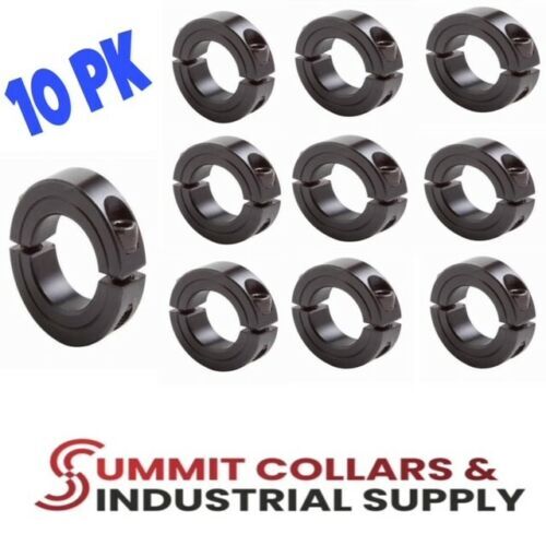 3/16” to 3-1/2” ID Double Split Shaft Collar BLACK OXIDE