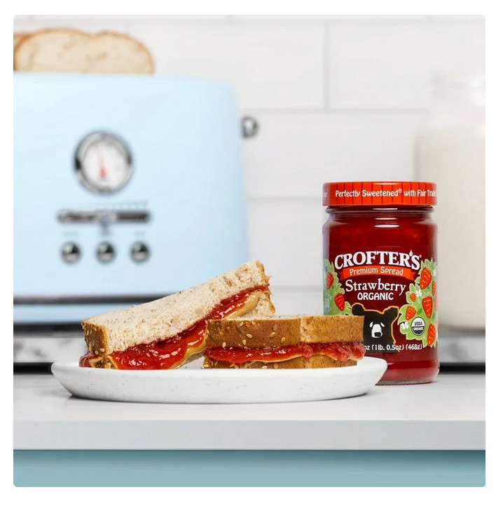 Crofters Organic Strawberry Premium Fruit Spread, 16.5 oz