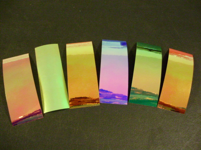 NEW!! MIRAGE CLEAR UV PLASMA UV 2" x 6" 4PK Fishing Lure Tape 6 COLORS
