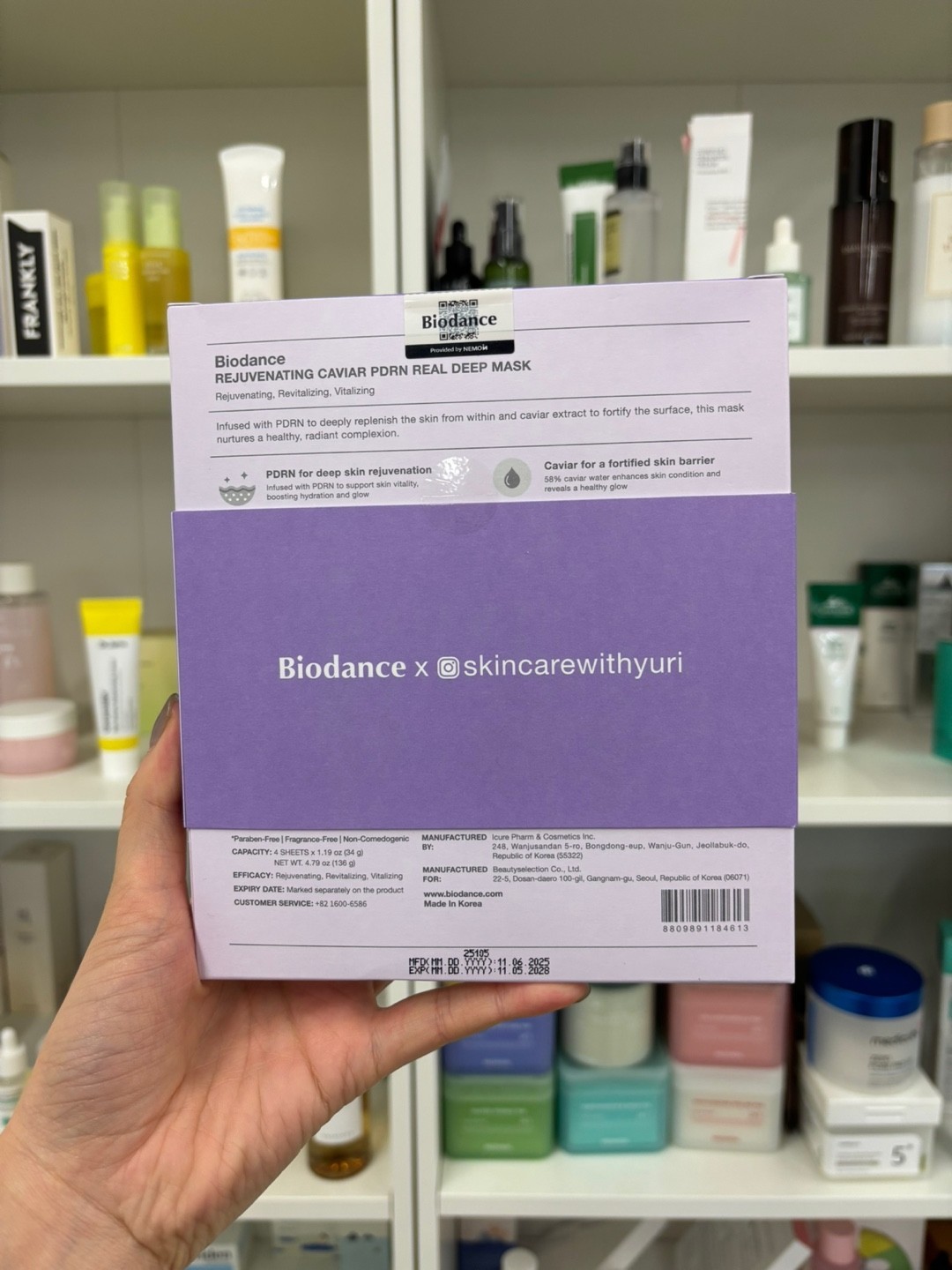 Biodance rejuvenating caviar pdrn real deep mask 1.19 oz x 4 ea