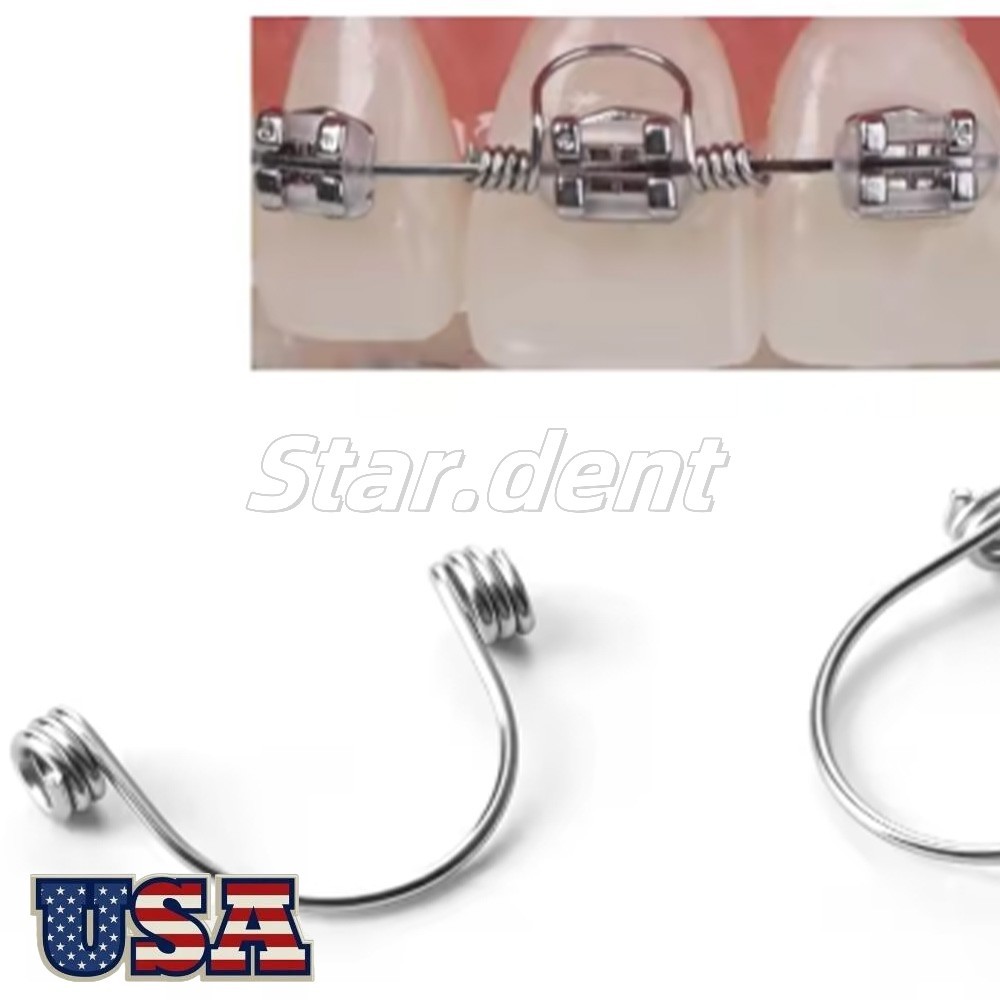 100pc Dental Ortho Torquing Torque Spring Rectangular Wire Single Anterior Teeth