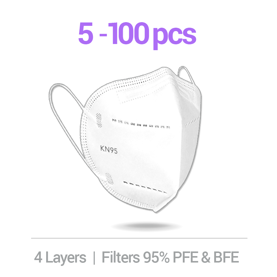 10/50/100 PROMask KN95 Disposable Face Masks 4 Layers Filters 95%+ PFE & BFE