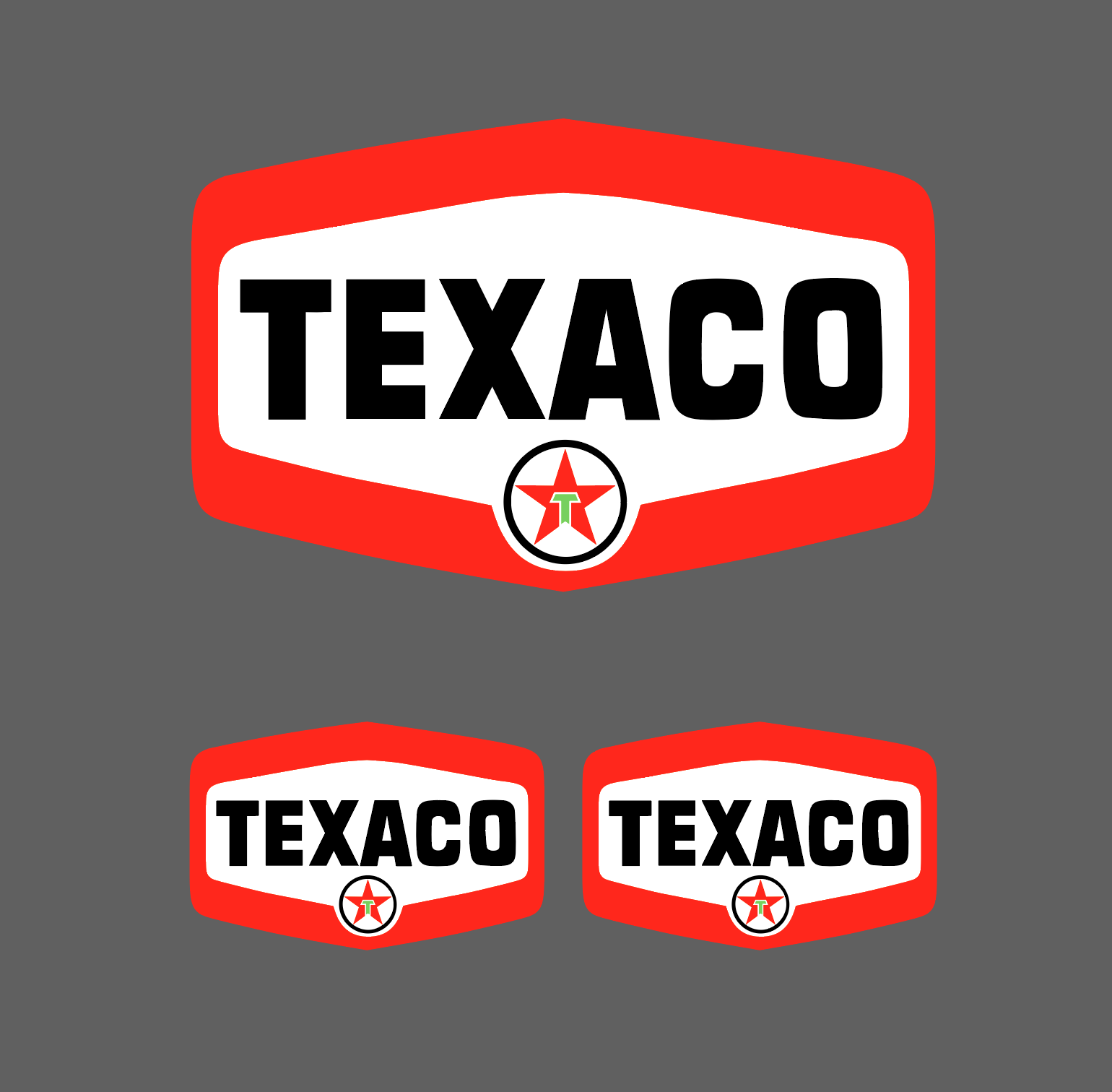 5" Texaco Shield Gasoline Gas and Oil Sticker Decal New - 3 for 1