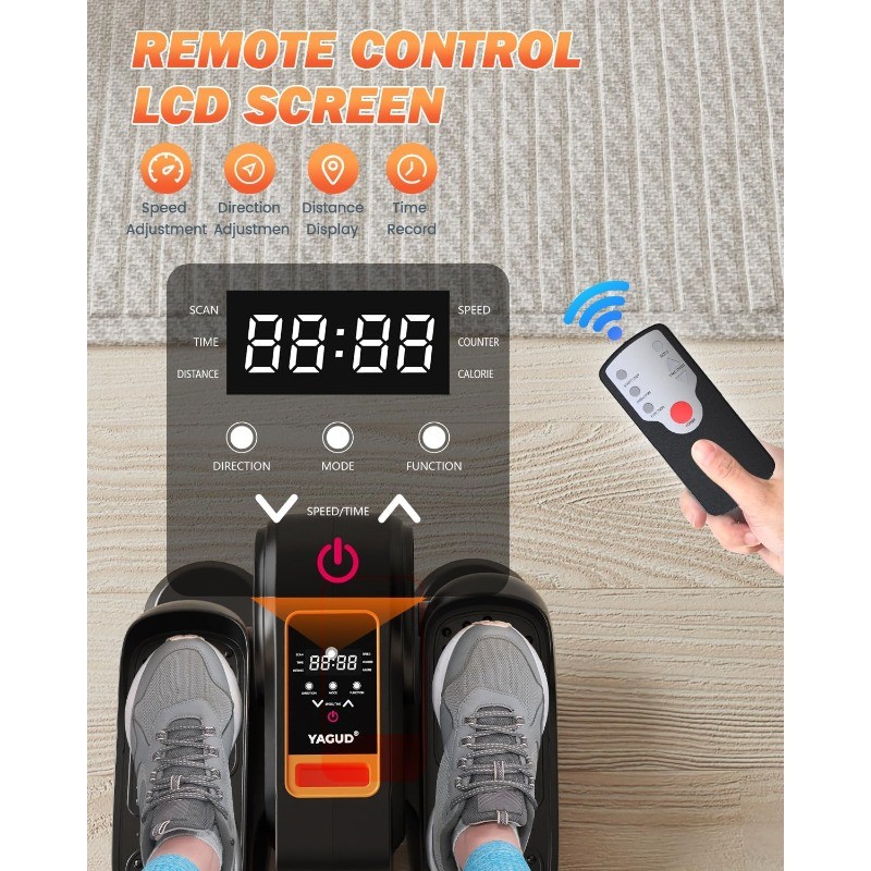 Electric Ellipse Leg Exerciser as Seen on TV for Senior, Quiet Portable Seated