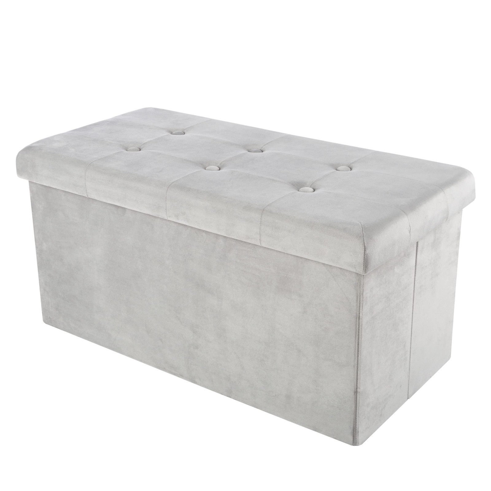 Storage Ottoman - Velvet Tufted Footrest, Linen Chest, or Bench Organizer wit...