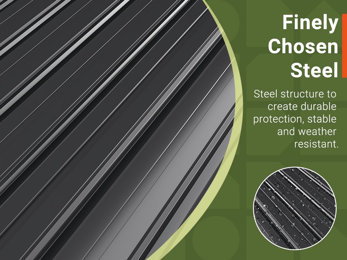 12x14 FT Outdoor Metal Storage Shed with Window,Lockable Metal Garden Tool Shed