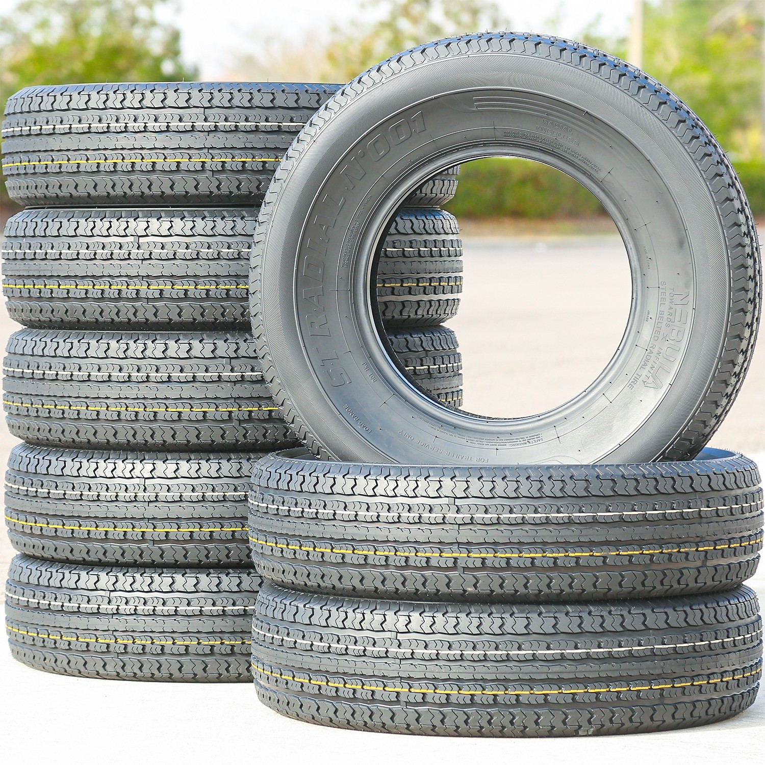 4 Tires Nebula ST Radial N' 001 Semi-Steel ST 225/75R15 Load E 10 Ply (Thailand)