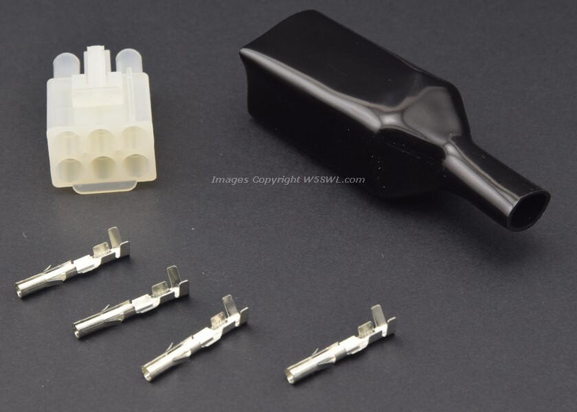 Workman Kenwood Yaesu Icom Alinco Others Replacement 6 Pin Molex Power Plug