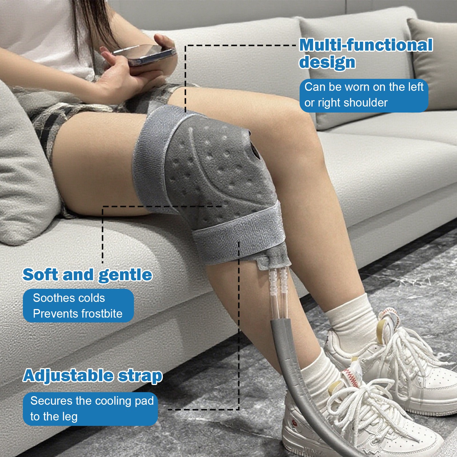 Portable Ice Therapy Machine Programmable for Post-surgery Recovery Pain Relief