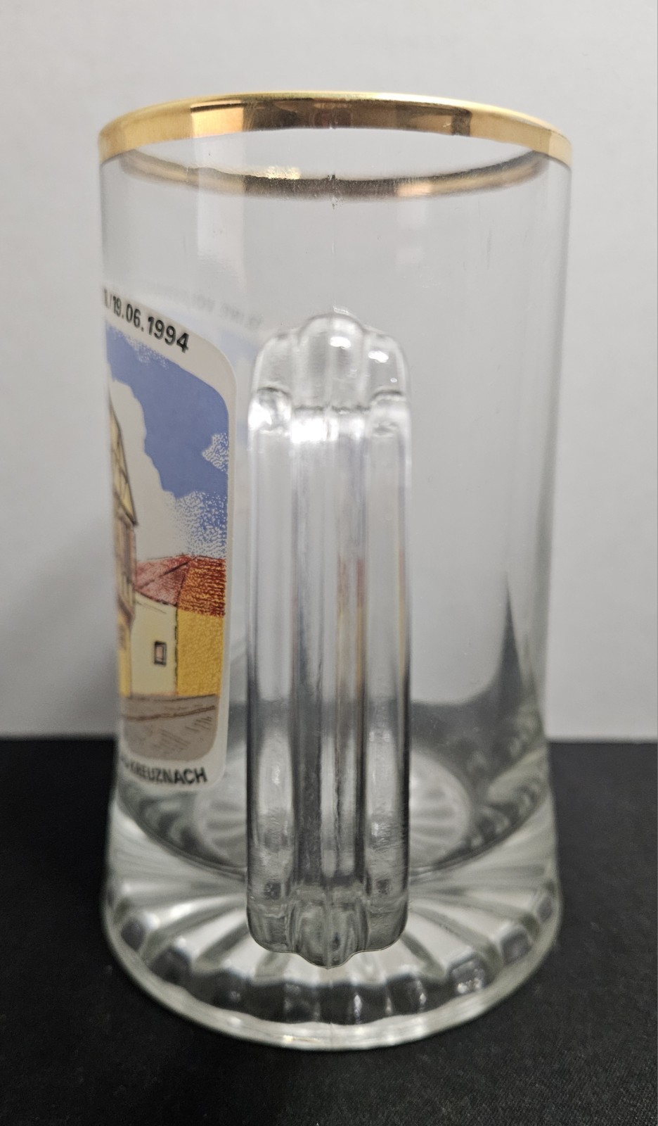 1994 Bad Kreuznach Germany Beer Mug Volkswandertage Glass Stein