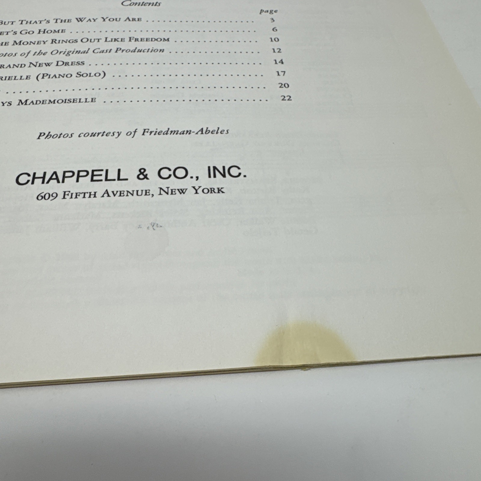 Vintage COCO Vocal Selections Sheet Music 1969 Broadway Previn First Performance