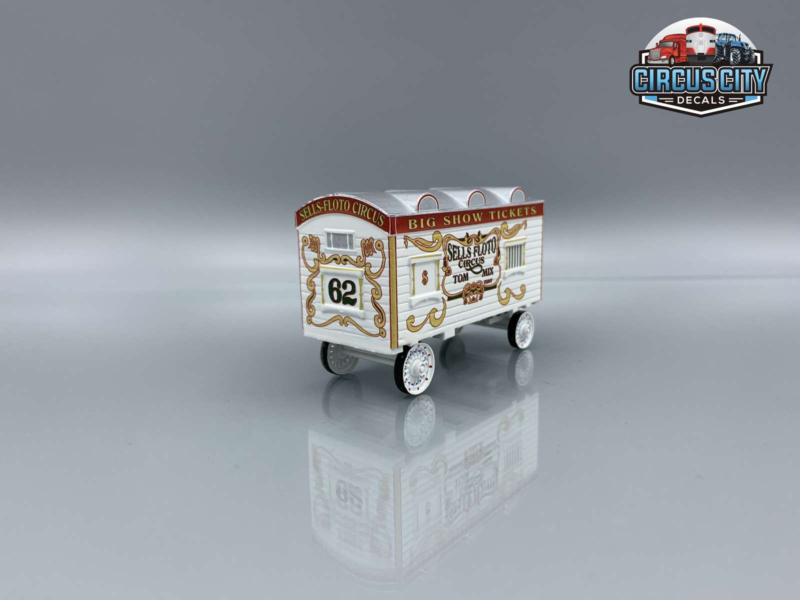 Sells-Floto Circus #62/Benzini Ticket Wagon Kit HO Scale