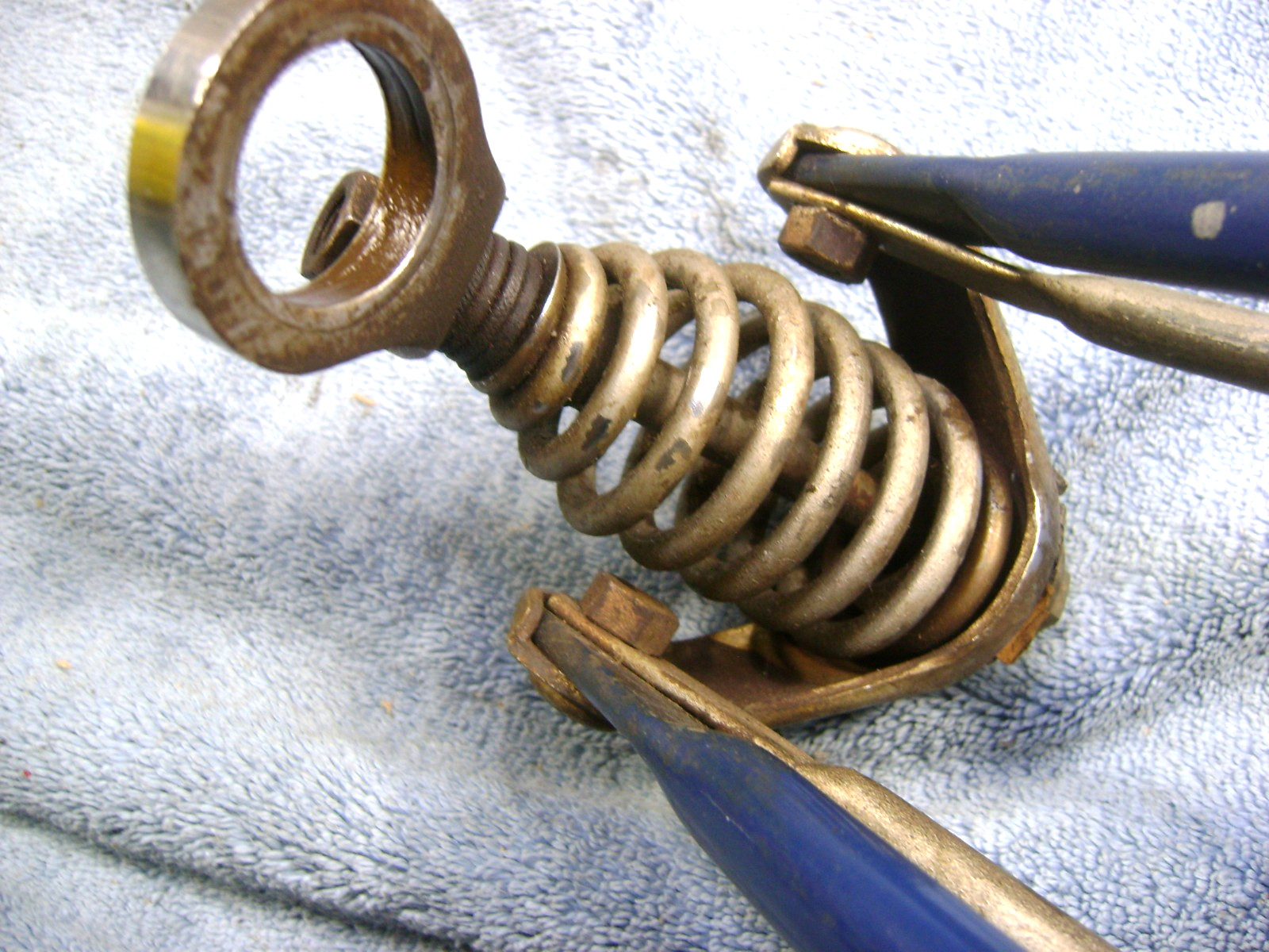 Original Schwinn 26" Springer Fork, with Key Lock, But NO Key